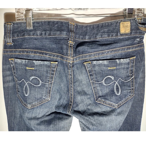 GUESS Jeans Women's Stretch Daredevil Boot 32 Waist Med Wash - Picture 4 of 9